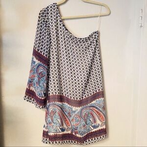 Pink Owl One Shoulder Dress Sz-Small